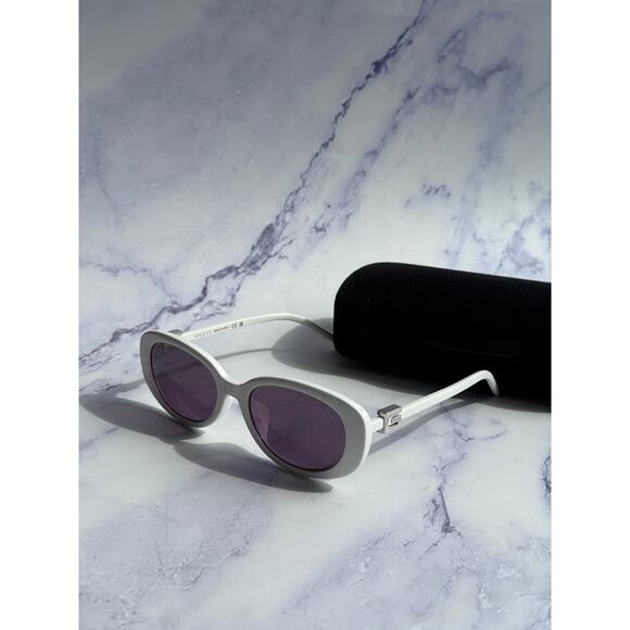 SALE! NEW Gucci GG1684SA G String White Logo Sunglasses - Picture 4 of 10